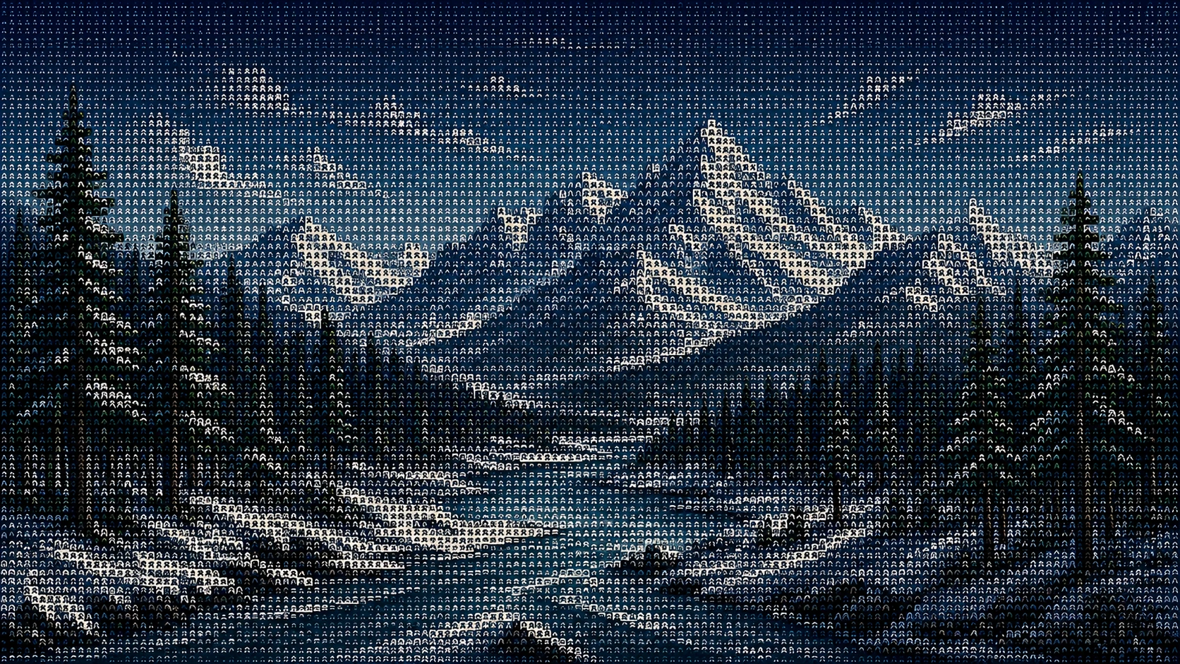 Handcrafted Embroidered Alpine Landscape
