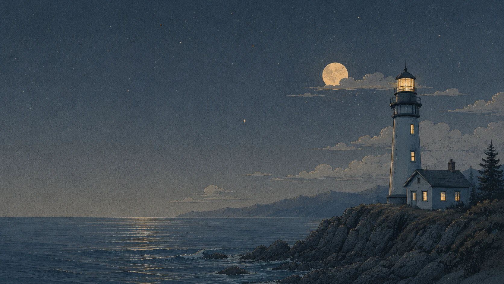 Atmospheric Vintage Illustration