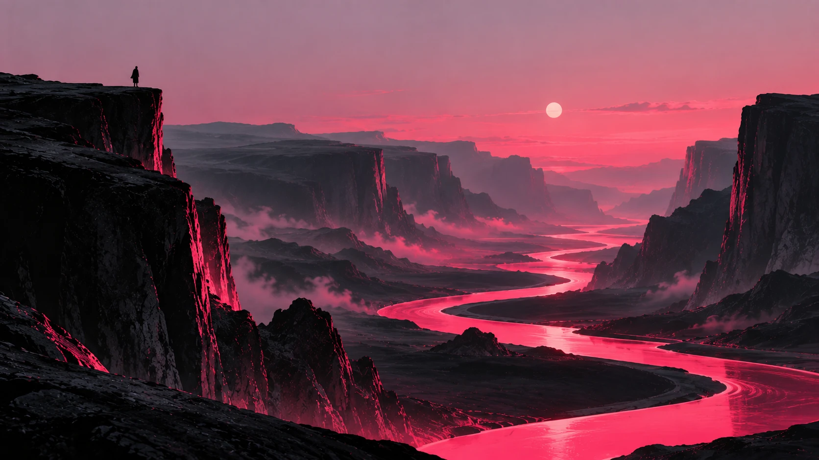 Monumental Surreal Canyon Landscape